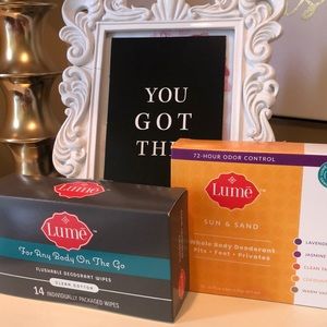 Lume Whole Body Deodorant Sample Pack/Wipes